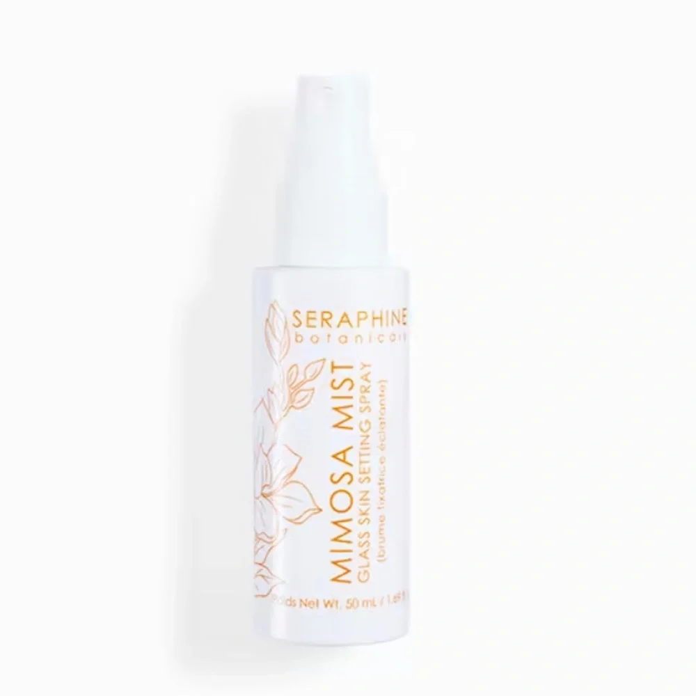 NEW SERAPHINE BOTANICALS Mimosa Mist Glass Skin Setting Spray